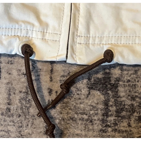 VTG Vans The Original Skate Shoe Jacket M 90s Cream & Brown Mesh Lined Hooded - Picture 8 of 16